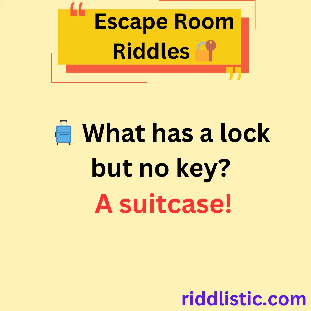 Escape Room Riddles with Objects