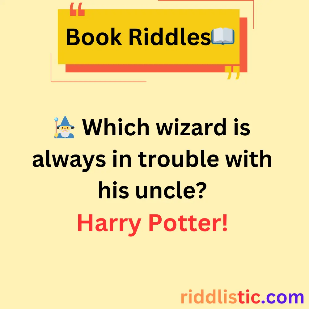Riddles About Book Characters