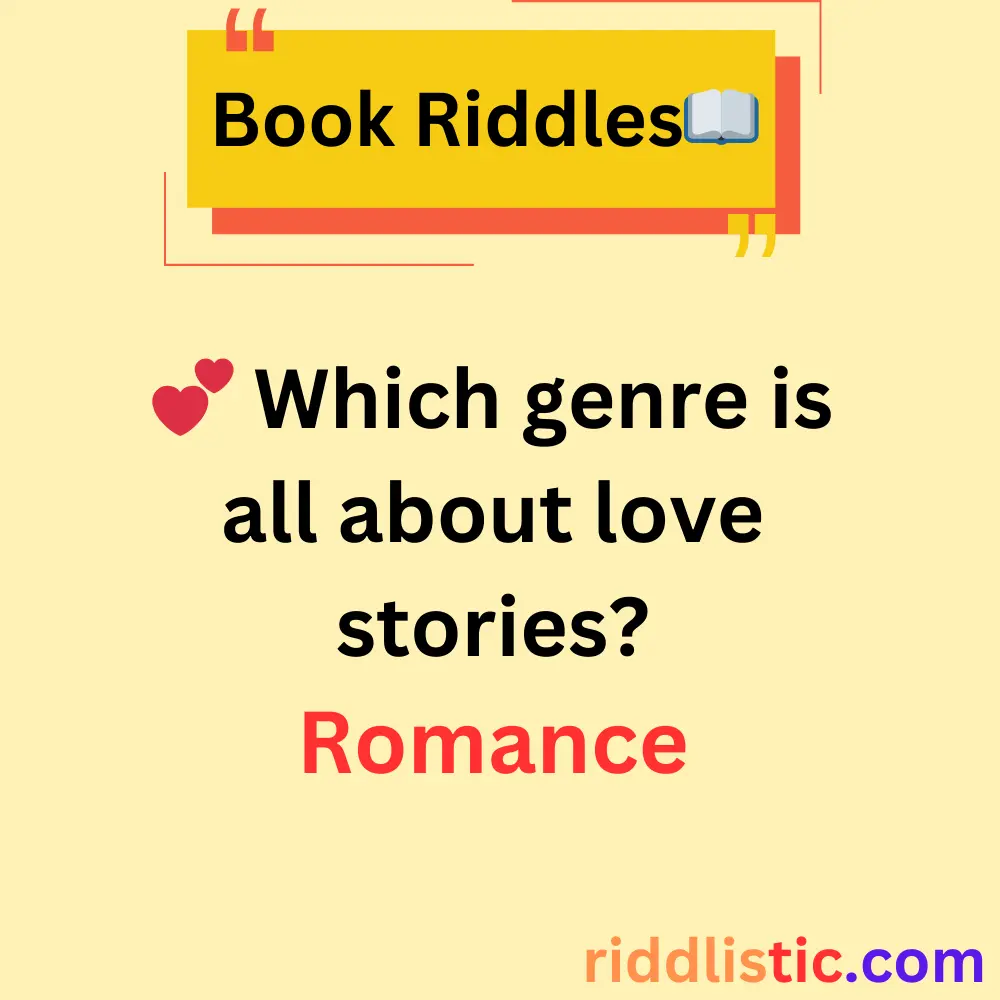 Riddles About Book Genres
