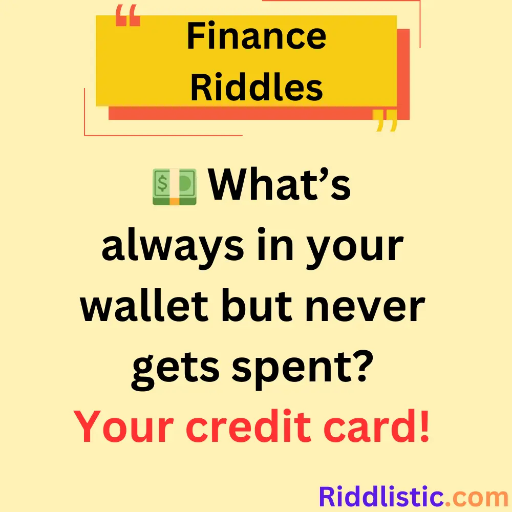 Riddles About Money